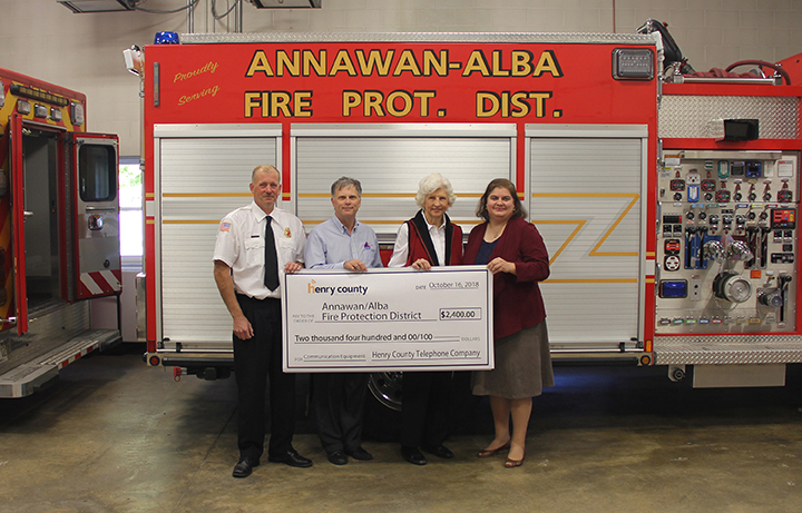 donation to Annawan Fire Department